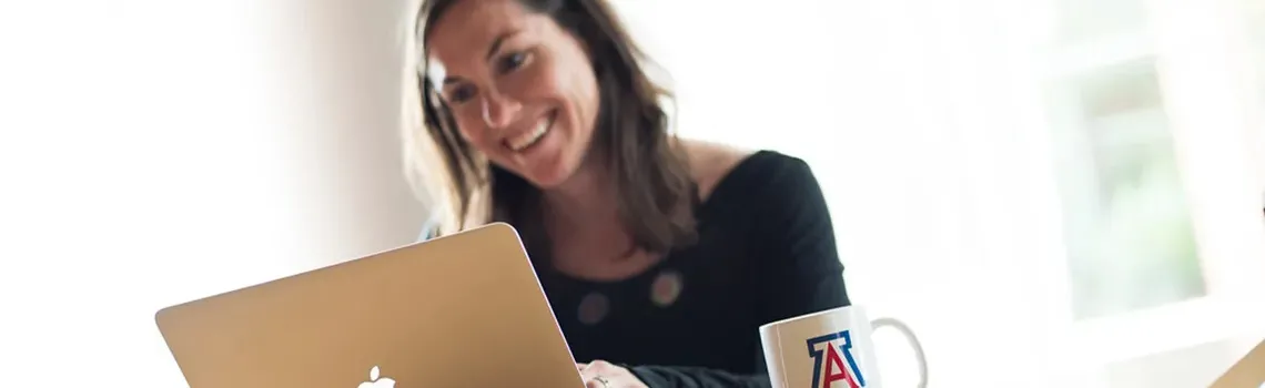 Woman on computer