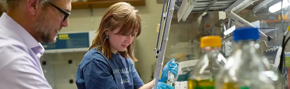 Researchers in a lab