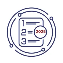 icon of a list of changes in 2025